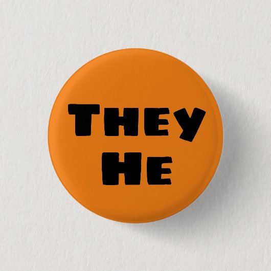 彼らはボタンを発音する 缶バッジ (正面)