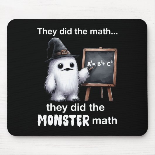 彼らはモンスターマスYeti面白いハロウィンティーを行った マウスパッド (正面)