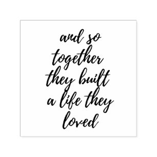 彼らは一緒に彼らが愛するゴム印の生活を構築した セルフインキングスタンプ