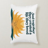 彼らは一緒に愛する生活を作った アクセントクッション (正面(垂直))