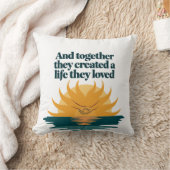 彼らは一緒に愛する生活を作った クッション (ブランケット)