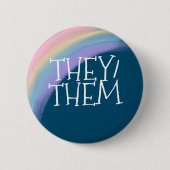 彼らは代名詞を受ける 缶バッジ (正面)