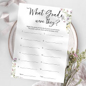 彼らは何年生だったブライダルシャワーゲーム 招待状