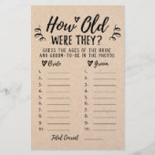 彼らは何歳だったブライダルシャワーやヘンのパーティーゲーム (正面)