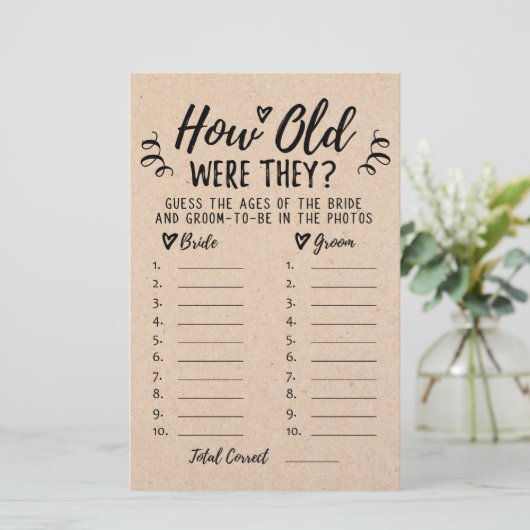彼らは何歳だったブライダルシャワーやヘンのパーティーゲーム (スタンド正面)
