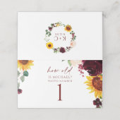 彼らは何歳だったブライダルシャワーゲーム写真ラベル プレイスカード (外部開封)