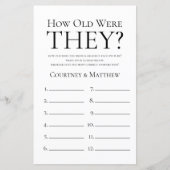 彼らは何歳だったブライダルシャワー (正面)