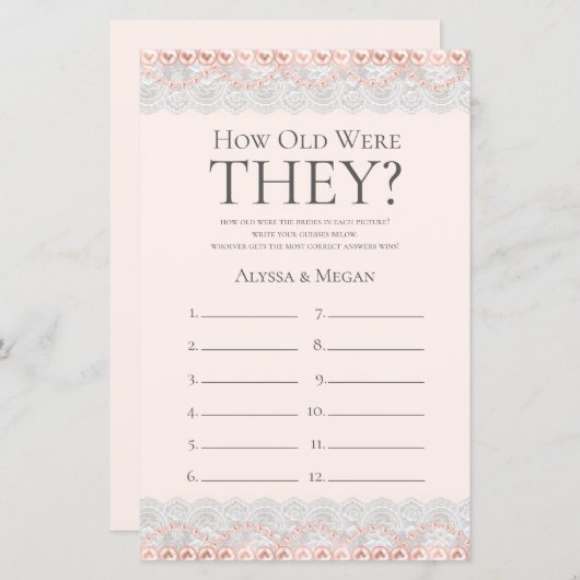 彼らは何歳だったヴィンテージ赤面レースLGBTQ (正面/裏面)