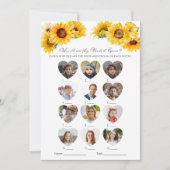 彼らは何歳だった？ 花嫁と花婿の結婚前パーティ 招待状 (正面)