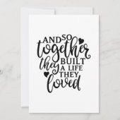 彼らは共にライフファミリー懇親会アイディア サンキューカード (正面)