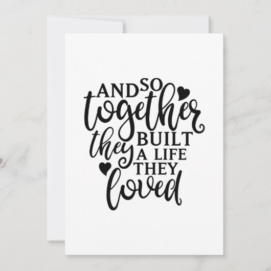 彼らは共にライフファミリー懇親会アイディア サンキューカード (正面)