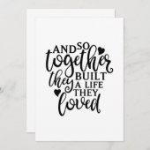 彼らは共にライフファミリー懇親会アイディア サンキューカード (正面/裏面)