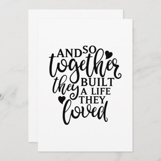 彼らは共にライフファミリー懇親会アイディア サンキューカード (正面/裏面)