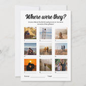 彼らは写真の推測ゲームをどこに行っていた カード (正面)