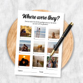 彼らは写真の推測ゲームをどこに行っていた カード