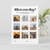 彼らは写真の推測ゲームをどこに行っていた カード (スタンド正面)