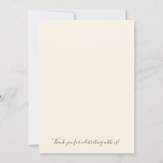 彼らは君の後ずっと幸結婚せに暮感謝していらした 招待状 (裏面)