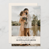 彼らは君の後ずっと幸結婚せに暮感謝していらした 招待状 (正面/裏面)