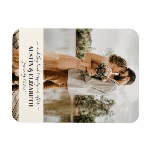 彼らは君の後結婚ずっと楽し感謝していく暮らしていた マグネット (横)