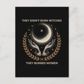 彼らは女性の月針を燃やす魔女を燃やさなかった ポストカード (正面)