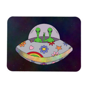 彼らは平来和なUFOにいる マグネット