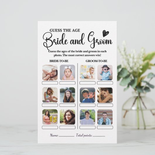 彼らは年齢のブライダルシャワーゲームを推測した (スタンド正面)