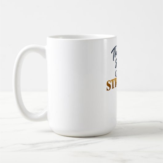 彼らは強すぎる、神はさらに強大 コーヒーマグカップ (左)
