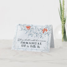 彼らは彼の名前をイマニュエル、クリスマスと呼ぶ