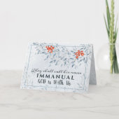 彼らは彼の名前をイマニュエル、クリスマスと呼ぶ カード (正面)