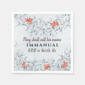 彼らは彼の名前をイマニュエル、クリスマスと呼ぶ スタンダードカクテルナプキン (正面)