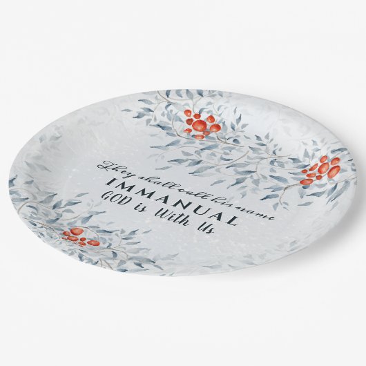 彼らは彼の名前をイマニュエル、クリスマスと呼ぶ ペーパープレート (アングル)