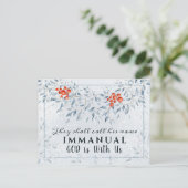 彼らは彼の名前をイマニュエル、クリスマスと呼ぶ ポストカード (スタンド正面)