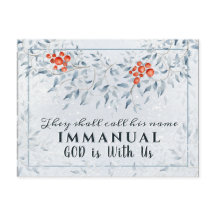 彼らは彼の名前をイマニュエル、クリスマスと呼ぶ