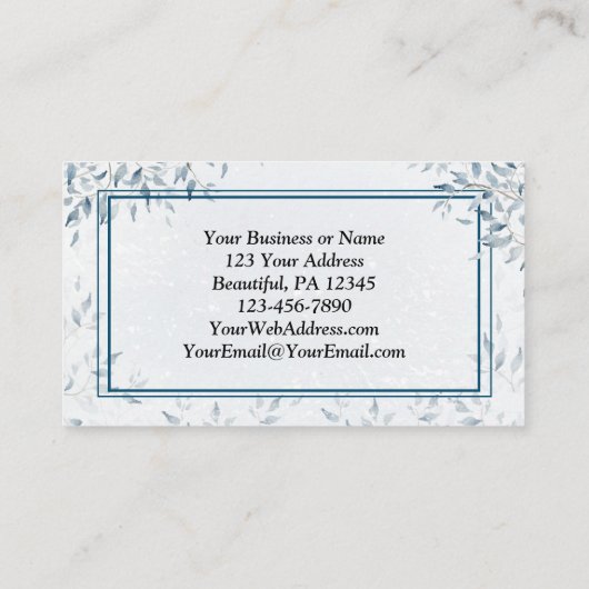 彼らは彼の名前をイマニュエル、クリスマスと呼ぶ 名刺 (裏面)