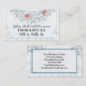 彼らは彼の名前をイマニュエル、クリスマスと呼ぶ 名刺 (正面/裏面)