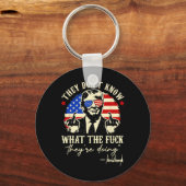 彼らは彼らが何をやっているのか分かっていない トランプ大統領 キーホルダー (正面)