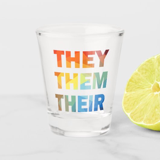 彼らは彼らの性別の宣告を受ける ショットグラス (正面)