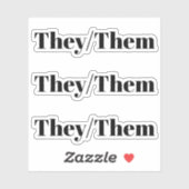 彼らは彼らの黒い性別代名詞lgbtq シール (シート)