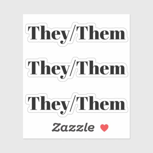 彼らは彼らの黒い性別代名詞lgbtq シール (シート)