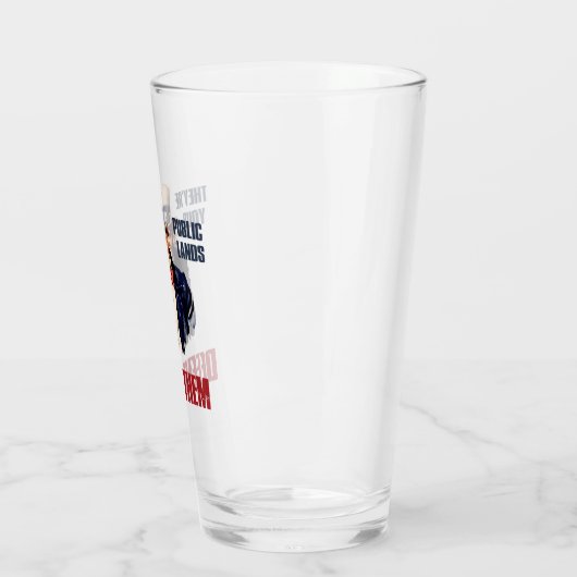 彼らは彼らを守る公の土地だサムおじさん タンブラーグラス (左)