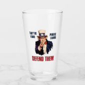 彼らは彼らを守る公の土地だサムおじさん タンブラーグラス (正面)