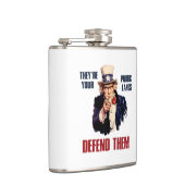 彼らは彼らを守る公の土地だサムおじさん フラスク (右)