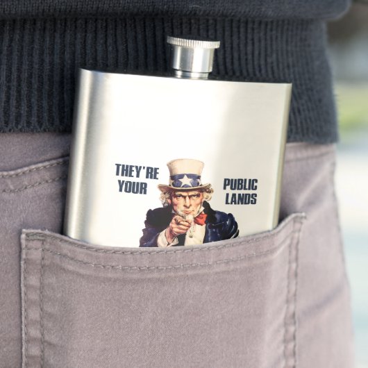 彼らは彼らを守る公の土地だサムおじさん フラスク (インサイチュ)