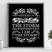 彼らは彼女にささやいた彼女は私が嵐だと囁いた ポスター