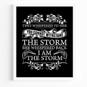 彼らは彼女にささやいた彼女は私が嵐だと囁いた ポスター