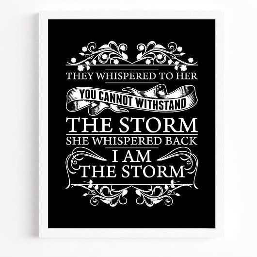 彼らは彼女にささやいた彼女は私が嵐だと囁いた ポスター