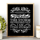 彼らは彼女にささやいた彼女は私が嵐だと囁いた ポスター