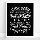 彼らは彼女にささやいた彼女は私が嵐だと囁いた ポスター