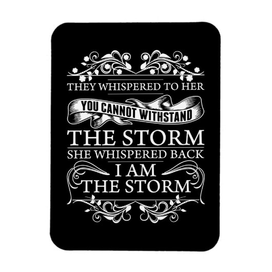 彼らは彼女にささやいた彼女は私が嵐だと囁いた マグネット (縦)