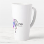 彼らは彼女にささやき、あなたは嵐に耐えられない カフェラテマグ (右アングル)